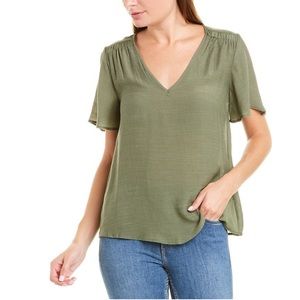 Nanette By Nanette Lepore Flutter Sleeve Top